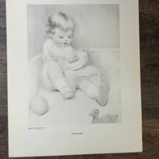 Little Jack Horner - Bessie Pease Gutmann Lithograph Art Print 11x14 V8