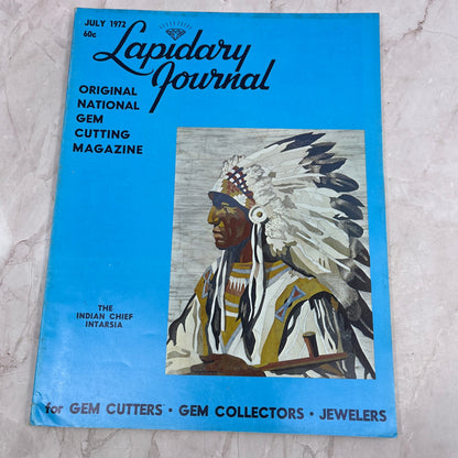 The Indian Chief Intarsia - Lapidary Journal Magazine - July 1972 M26