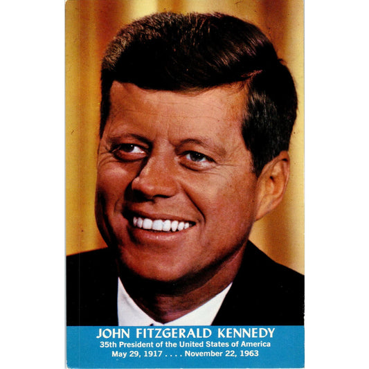 President John F. Kennedy JFK Portrait Vintage Postcard PC16