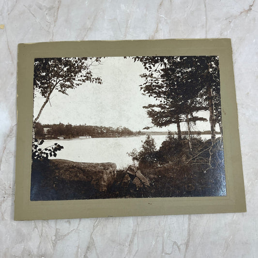 Antique Photograph View of Central Park from Hills Island New York 8x10 TG9-E1
