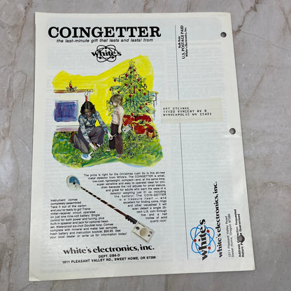 1977 Dec White's Electronics Discover Newsletter Metal Detectors Treasure M19
