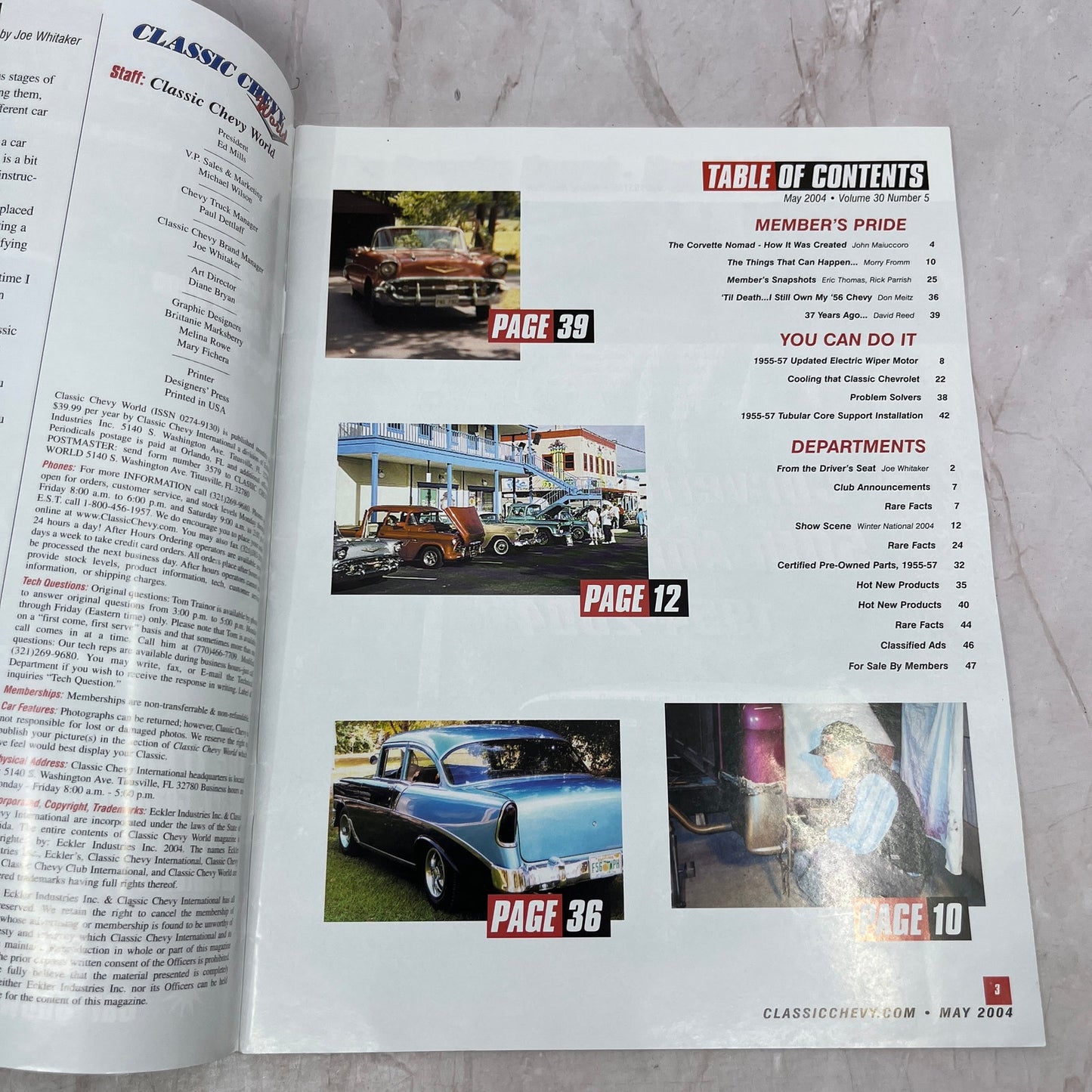 37 Year 1957 Restoration Project - Classic Chevy World Magazine - May 2004 M29