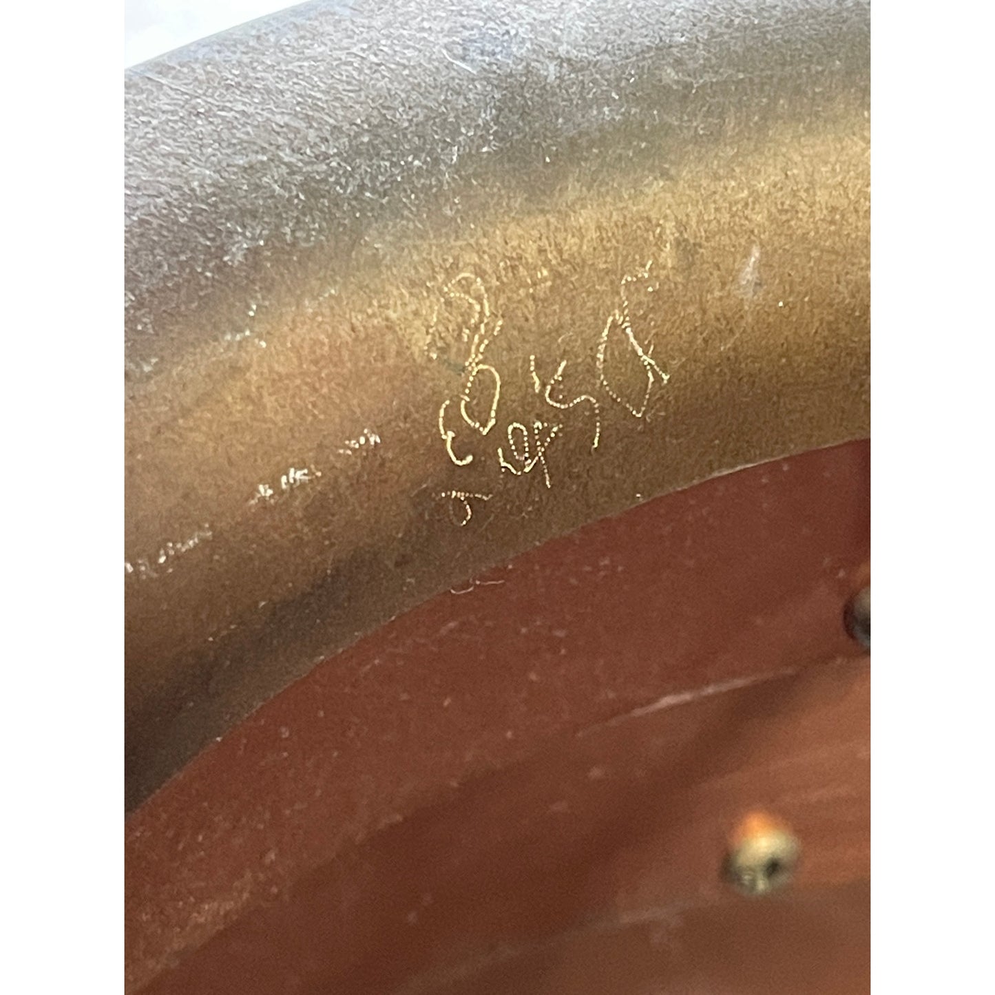 Original Frank Stone Art Hanging Light Fixture Copper Brutalist MCM Signed 21"