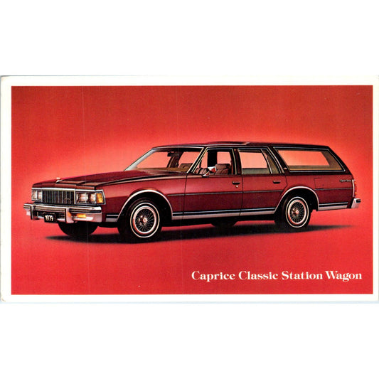 Chevrolet Chevy Caprice Classic Station Wagon Vintage Postcard PC12