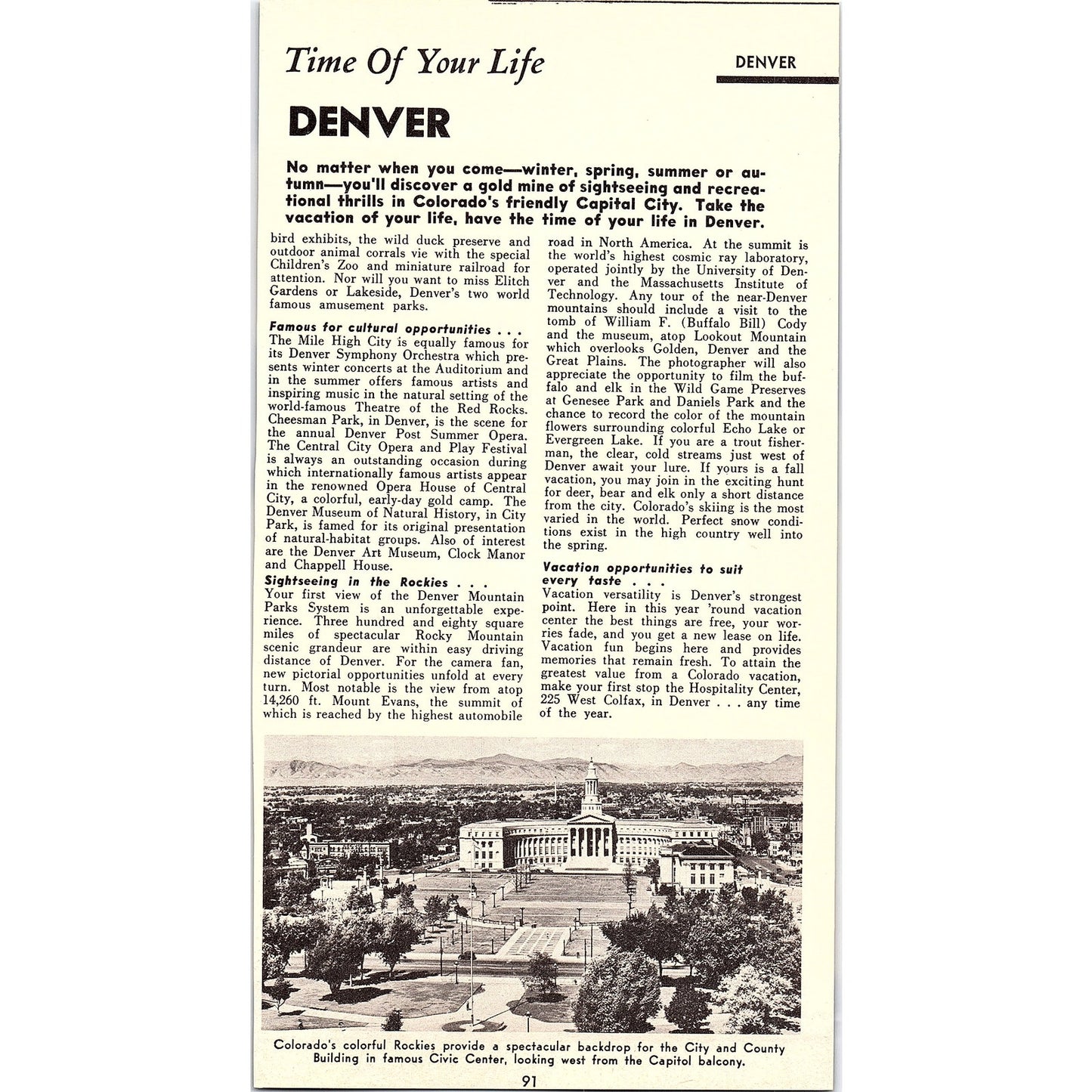 Rent-A-Car from Hertz Denver CO 1958 Ad AG1-8