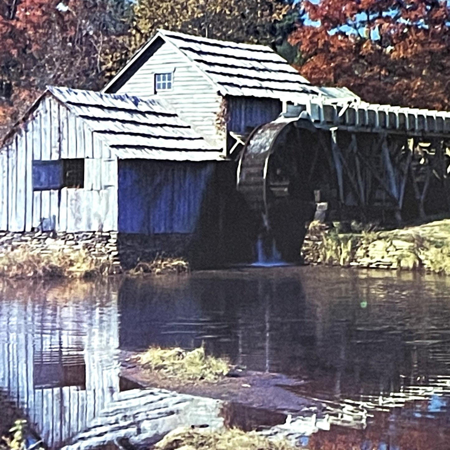 Mabry Hill Grist Mill on the Mill Blue Ridge Parkway Vintage Art Print 12x16 V11