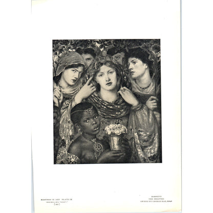 The Beloved - Rossetti c1905 Art Print D14