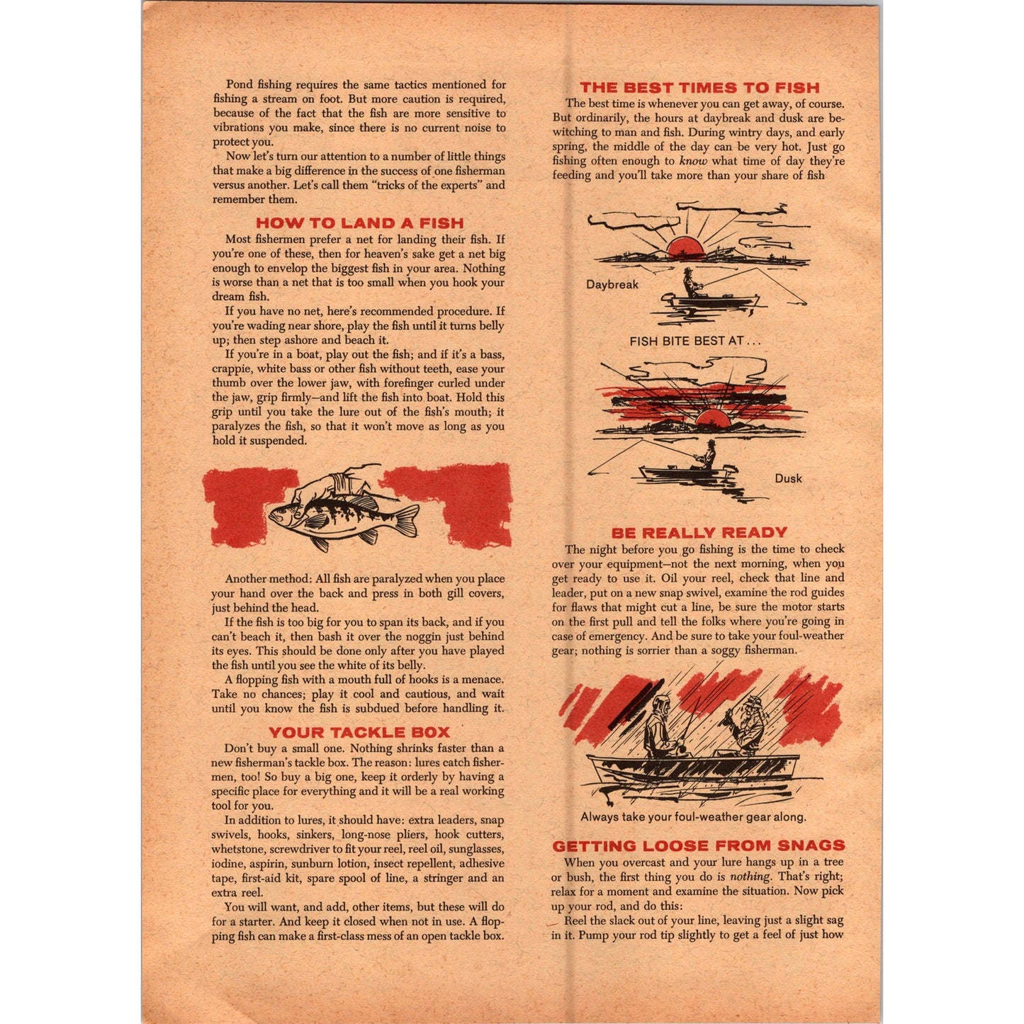 The ABC's of Catching Fish by Homer Circle 8 Page 1966 Article SI11