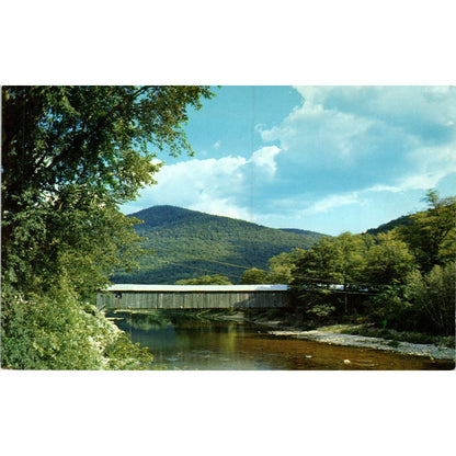 Old Scott Bridge West River Vermont Covered Bridge Postcard PC7