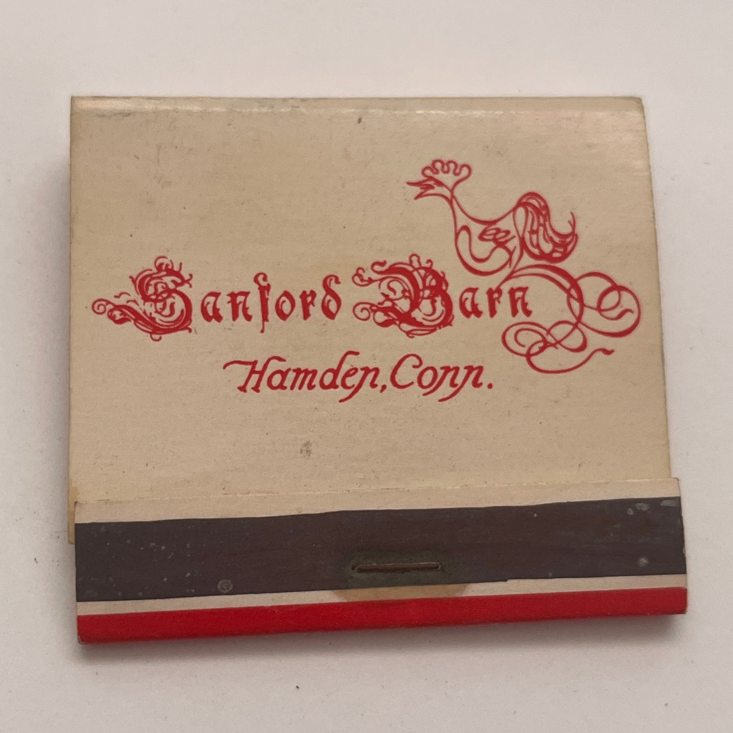 Sanford Barn Restaurant Hamden CT Vintage Matchbook Cover TB8-MB2-4
