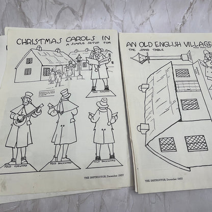 1937 First Grade Students Christmas Gift Crafts Instructor Magazine Clip FL6-2