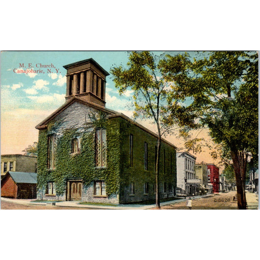 c1910 M.E. Church Canajoharie NY Original Postcard PC10