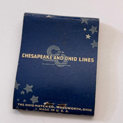Sleep Like a Kitten - Chesapeake & Ohio Lines Vintage Matchbook Cover TB8-MB3-5