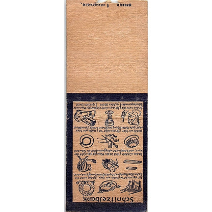 George Hessberger's Tyrolean Restaurant Melrose Park IL Matchbook Cover SE5-Y2
