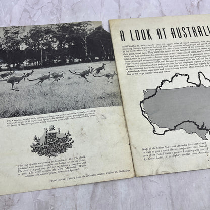 1951 A Look At Australia Tourist Travel Guide Book TJ5-E1