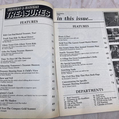 1988 Nov - Western & Eastern Treasures Magazine - Treasure Hunting Gold M11