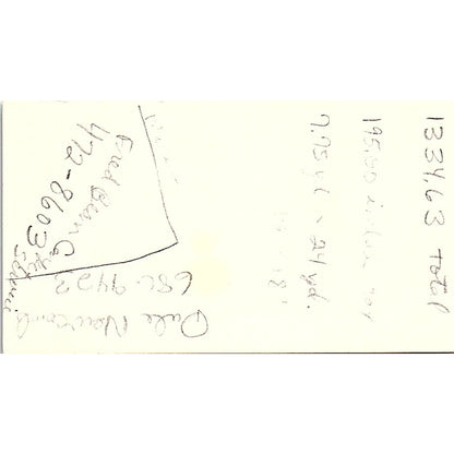 Cargill's Carpet Center David Drum Houston Texas Vintage Business Card SF3-B6