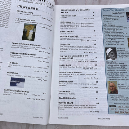 2003 Oct - Bee Culture Magazine - Bees Beekeeping Honey M32