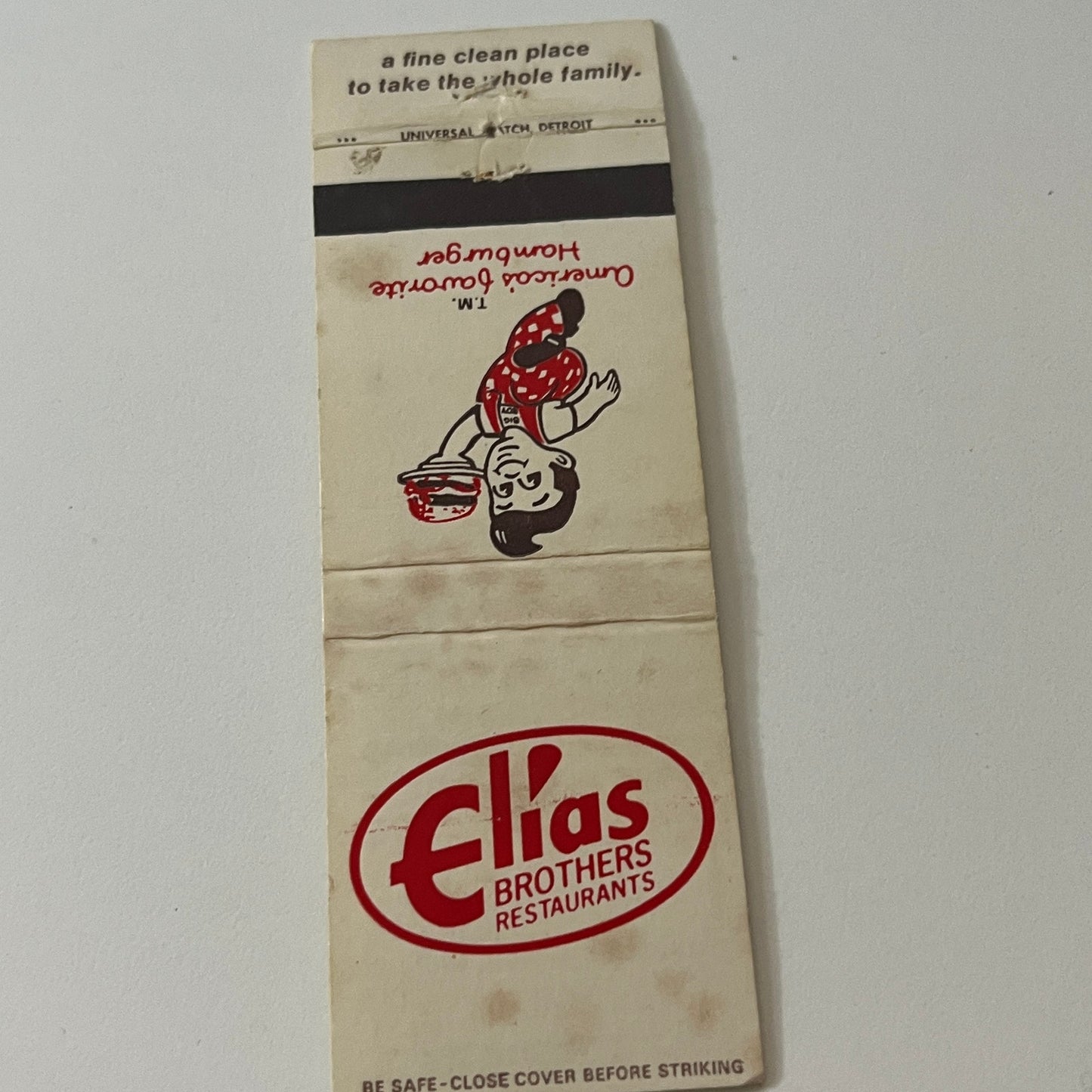 Elias Brothers Restaurants Big Boy Vintage Matchbook Cover TB6-MB2-5