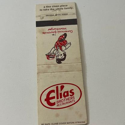 Elias Brothers Restaurants Big Boy Vintage Matchbook Cover MB59-4