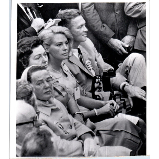 Mrs. Edward Kennedy & Endicott Peabody at DNC 1964 7x8 Original Press Photo D1-P