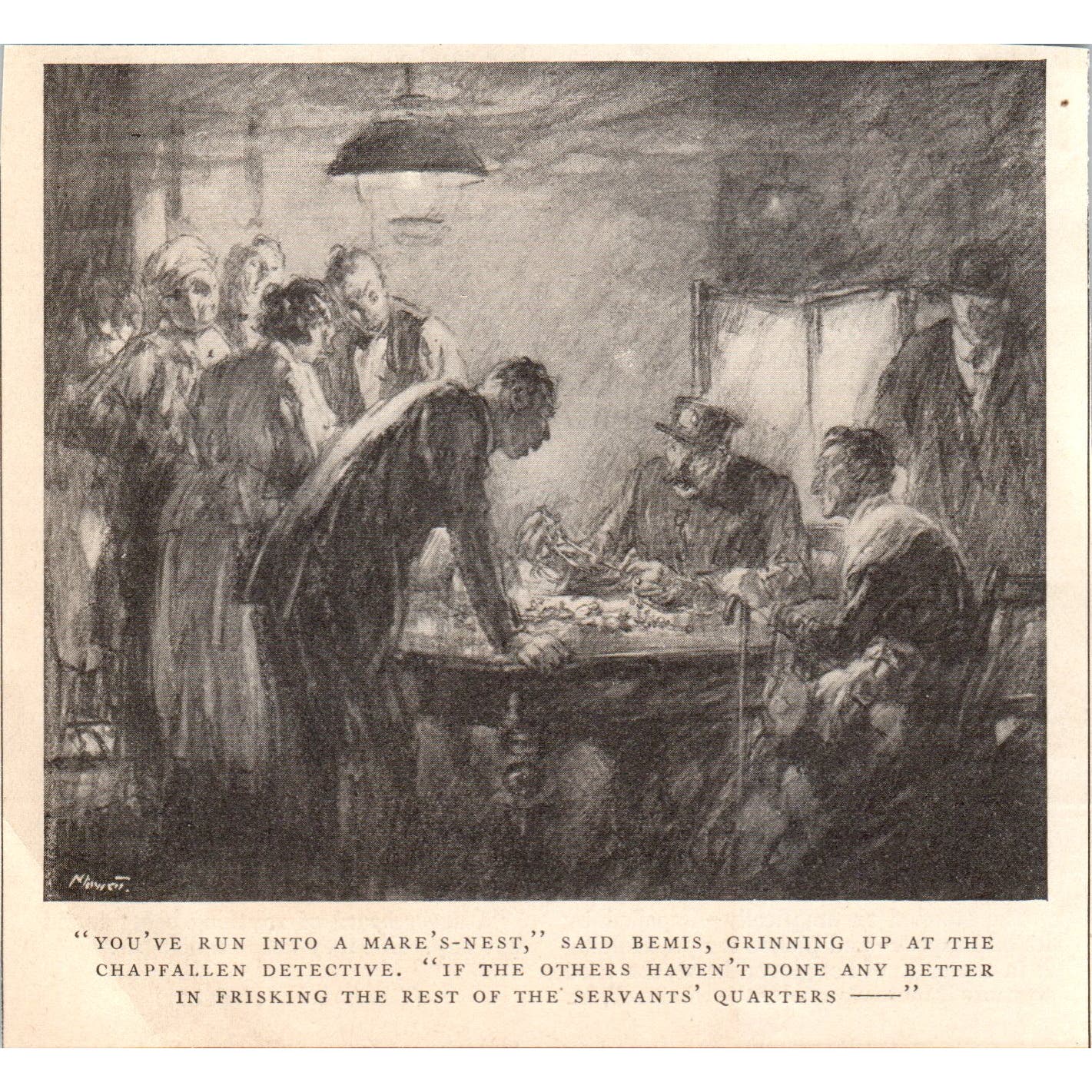 You've Run into a Mare's Nest said Bemis Detective Cartoon 1924 Clip AF7-LJ1