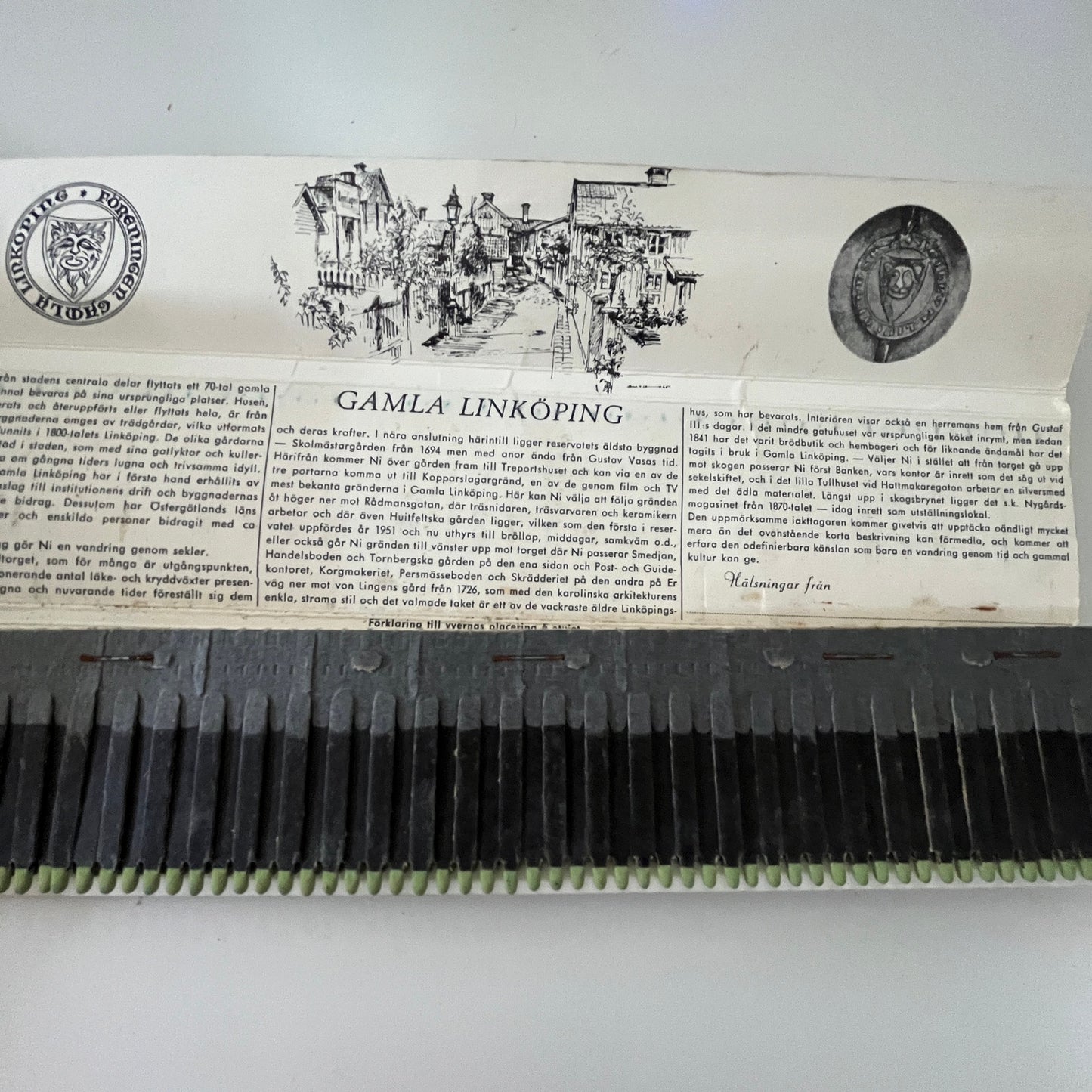 Gamla Linköping Super-Long 11" Souvenir Vintage Matchbook TB7