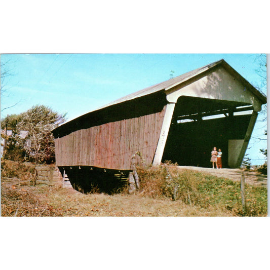 Hizey 7 Fairfield County OH J.W. Buchanan Vintage Covered Bridge Postcard PC11