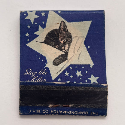 Sleep Like a Kitten Chesapeake & Ohio Lines Vintage Matchbook Cover TB8-MB-7