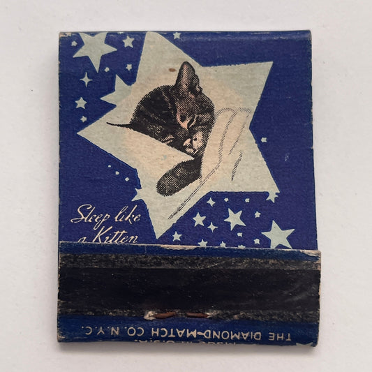 Sleep Like a Kitten Chesapeake & Ohio Lines Vintage Matchbook Cover TB8-MB-7