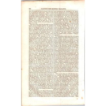 A Day in a Lunatic Asylum - 4 Pages 1854 Article I19