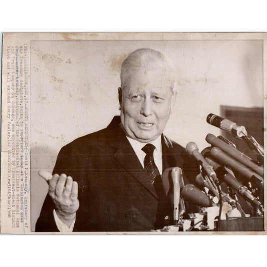 David M. Kennedy Press Conference 1968 7x9 Original Press Photo D1-P
