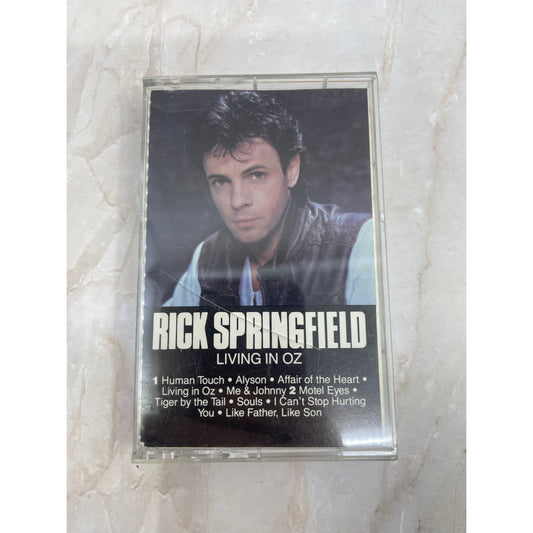 Rick Springfield Living in Oz RCA Records Cassette Tape TH9-T1