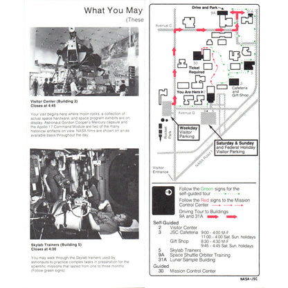1980s NASA Lyndon B. Johnson Space Center Houston TX Visitor Program TF4-BC
