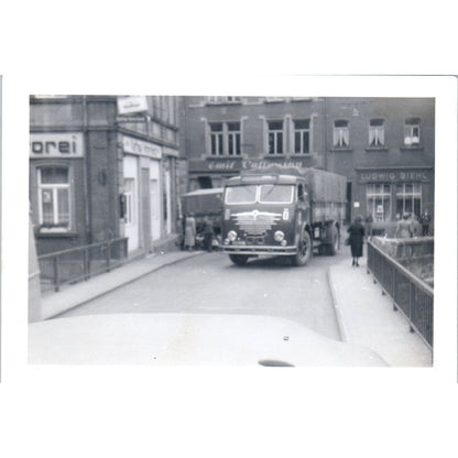 Vintage Bussing Truck Postwar Europe c1954 Army Photo AF1-AP2