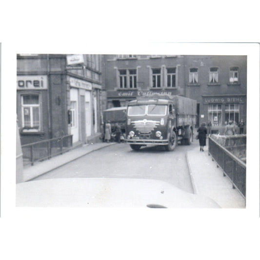 Vintage Bussing Truck Postwar Europe c1954 Army Photo AF1-AP2