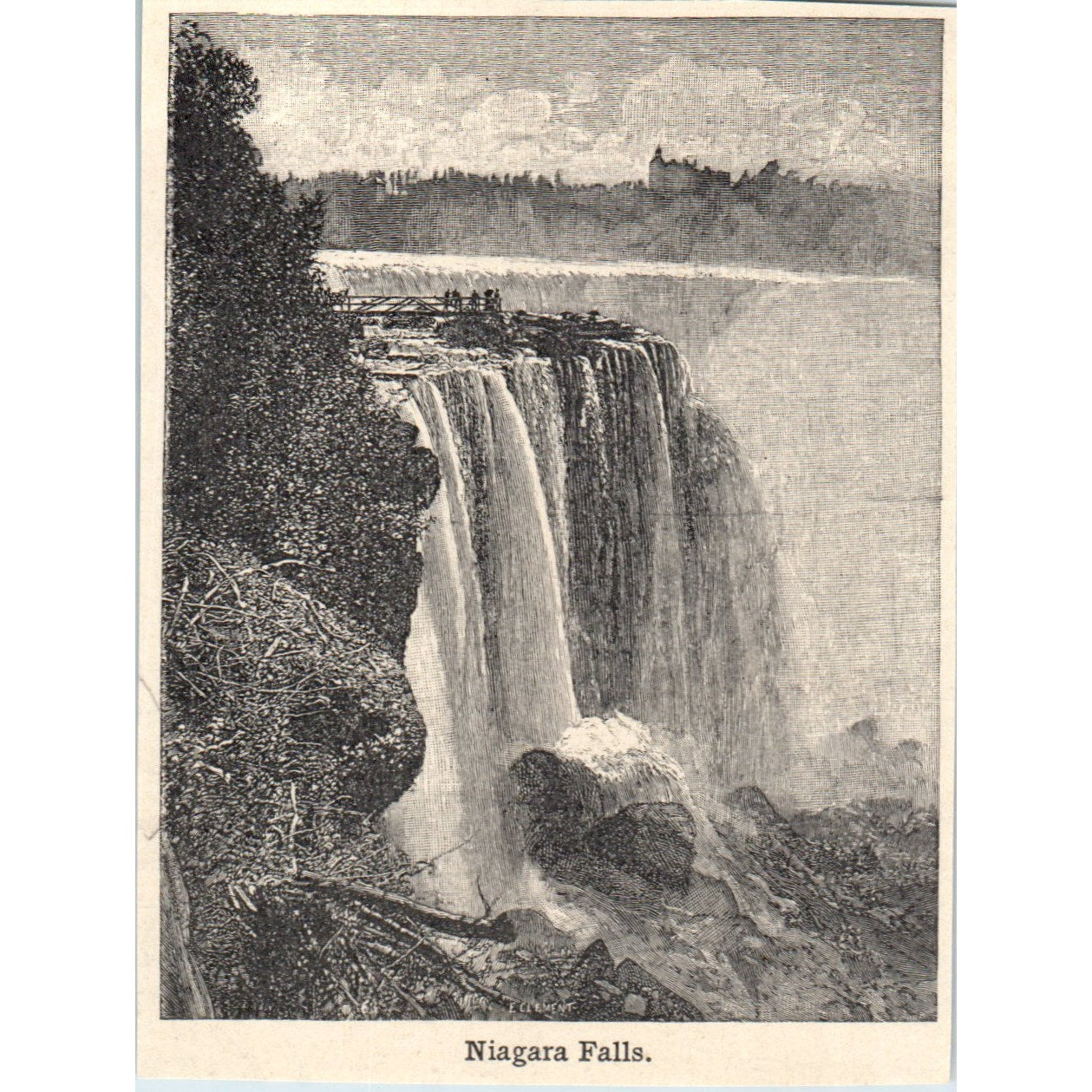 Niagara Falls 1901 Engraving AF2-P1