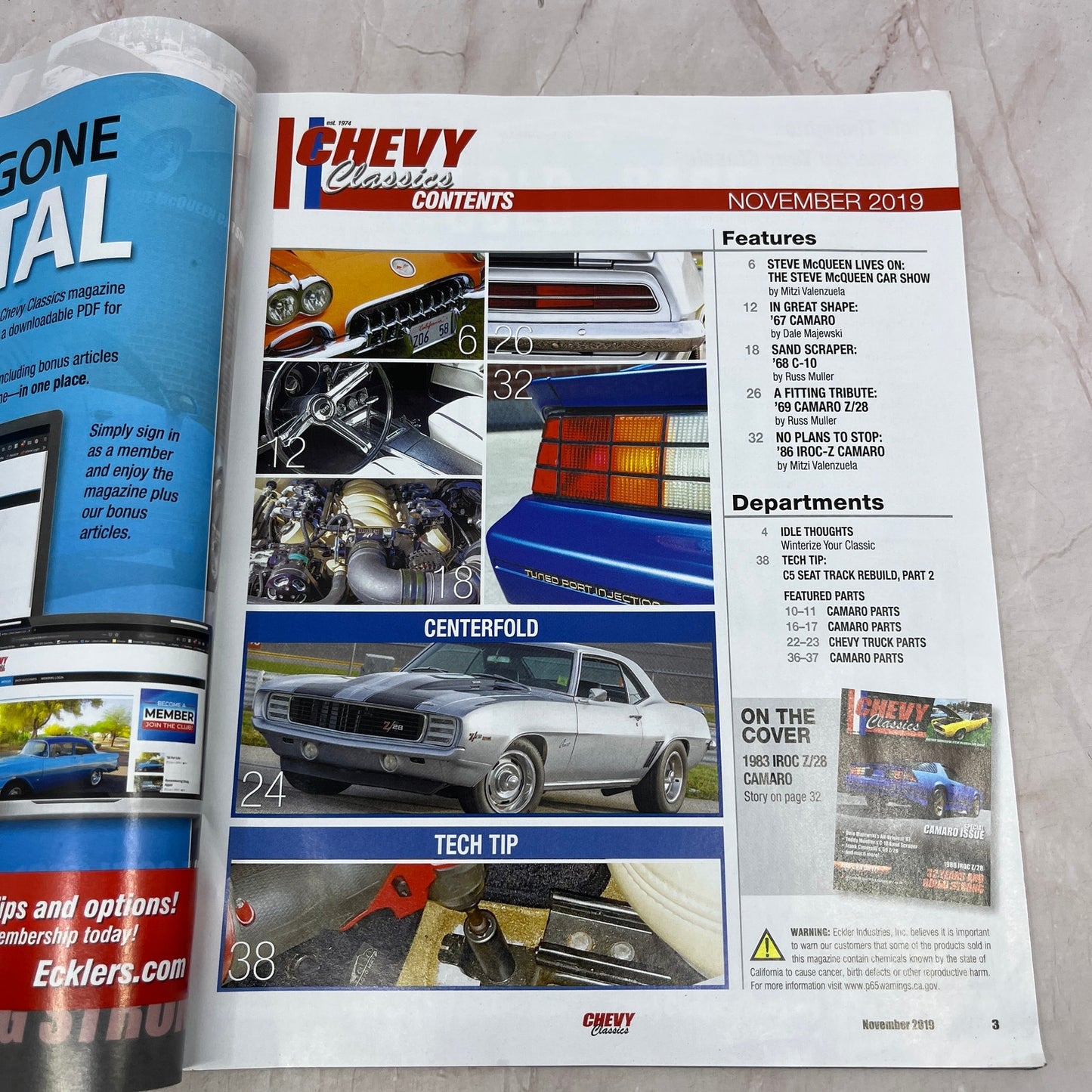 Special Camaro Issue - Chevy Classics Magazine - Nov 2019 M31