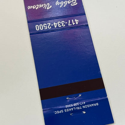 Bobby Vinton Theatre Branson MO Matchbook Cover TB6-MB1-14