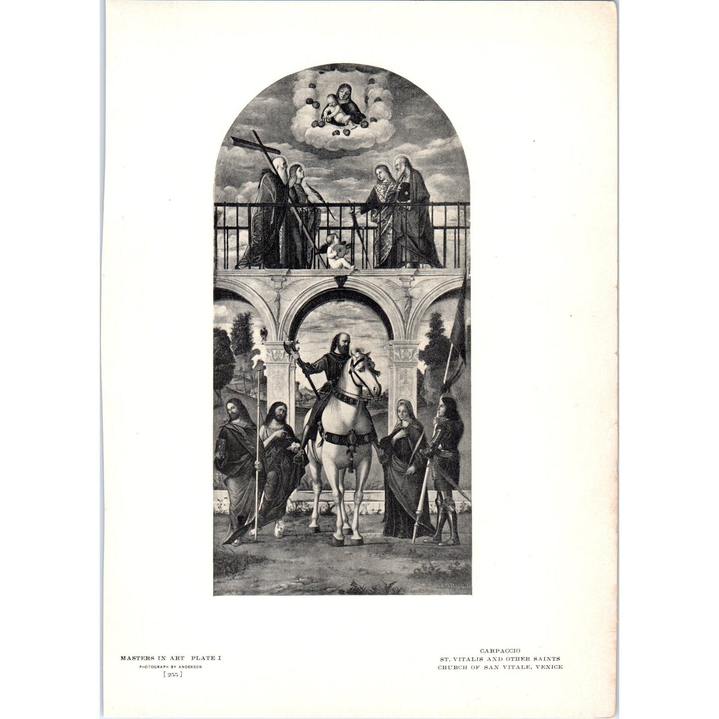 St. Vitalis and Other Saints - Carpaccio c1905 Art Print D14