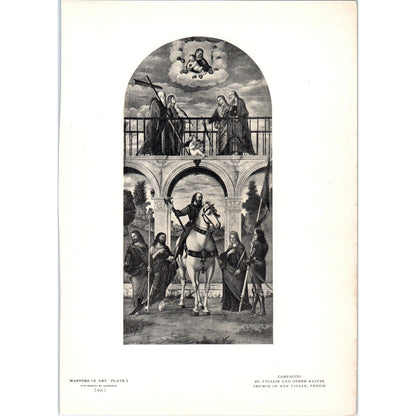St. Vitalis and Other Saints - Carpaccio c1905 Art Print D14