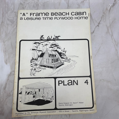 1957 "A" Frame Beach Cabin Plans - American Plywood Association List FL6-1