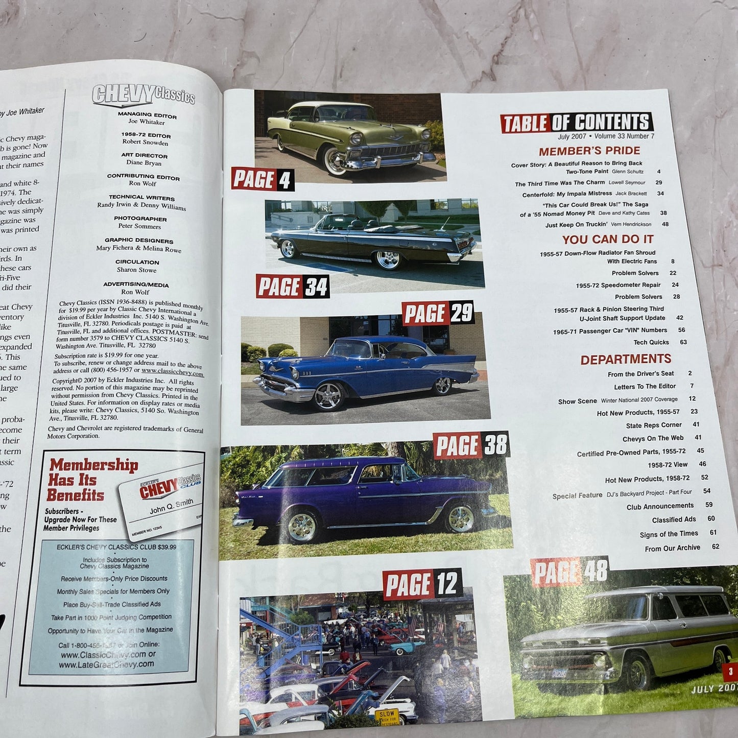 Dual Electric Fan - '55, '56, '57 Classic Chevy World Magazine - Jul 2007 M29
