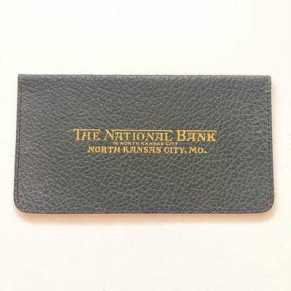 The National Bank in North Kansas City MO Leather Checkbook Holder AK7-5