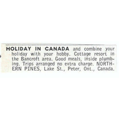 Northern Pines Holiday in Canada Ontario Canada 1964 Magazine Ad AB6-LJS5