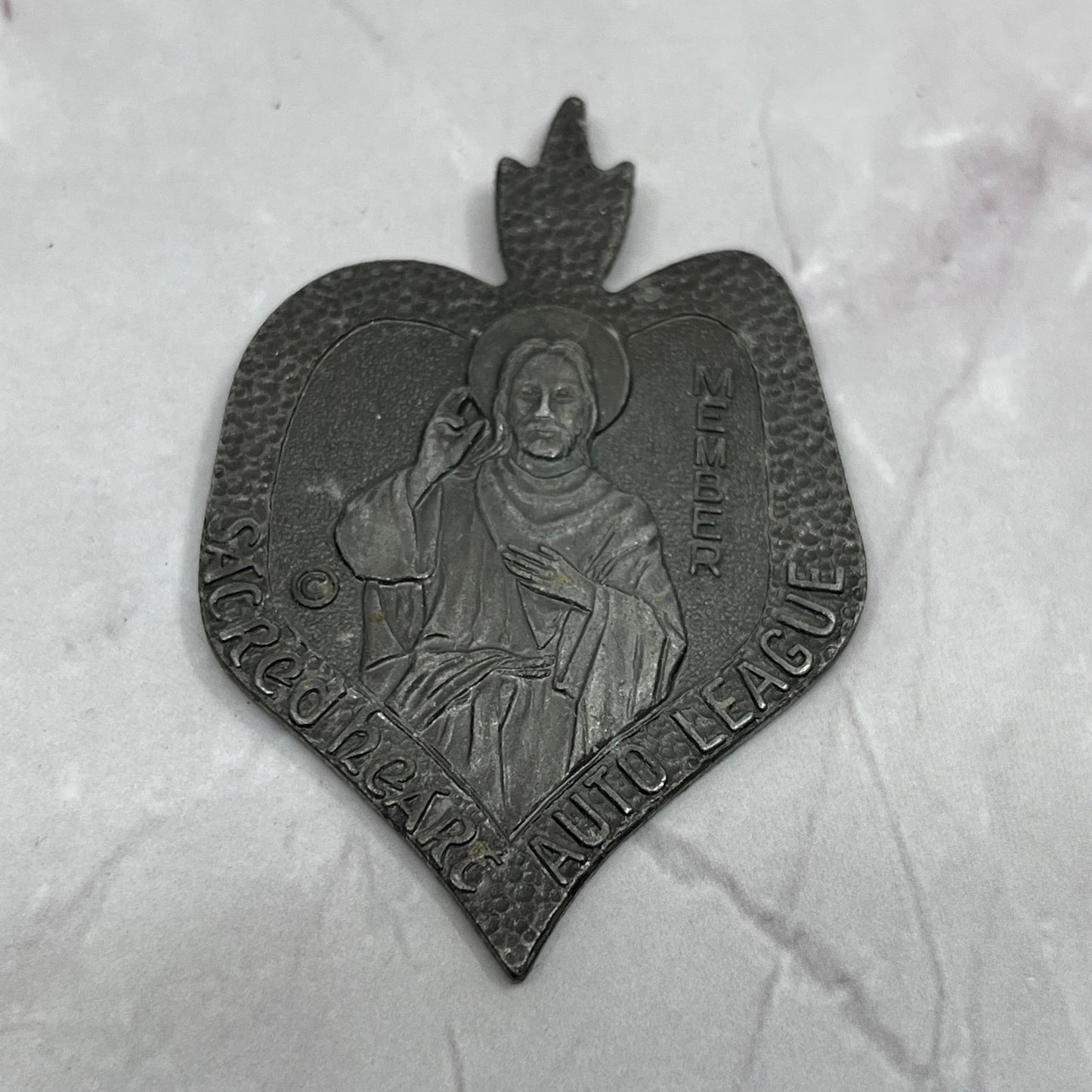 Vintage Sacred Heart Auto League Member Medallion Walls Mississippi SC1