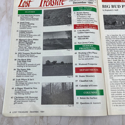 1991 Dec - Lost Treasure Magazine - Treasure Hunting Gold Prospecting M14