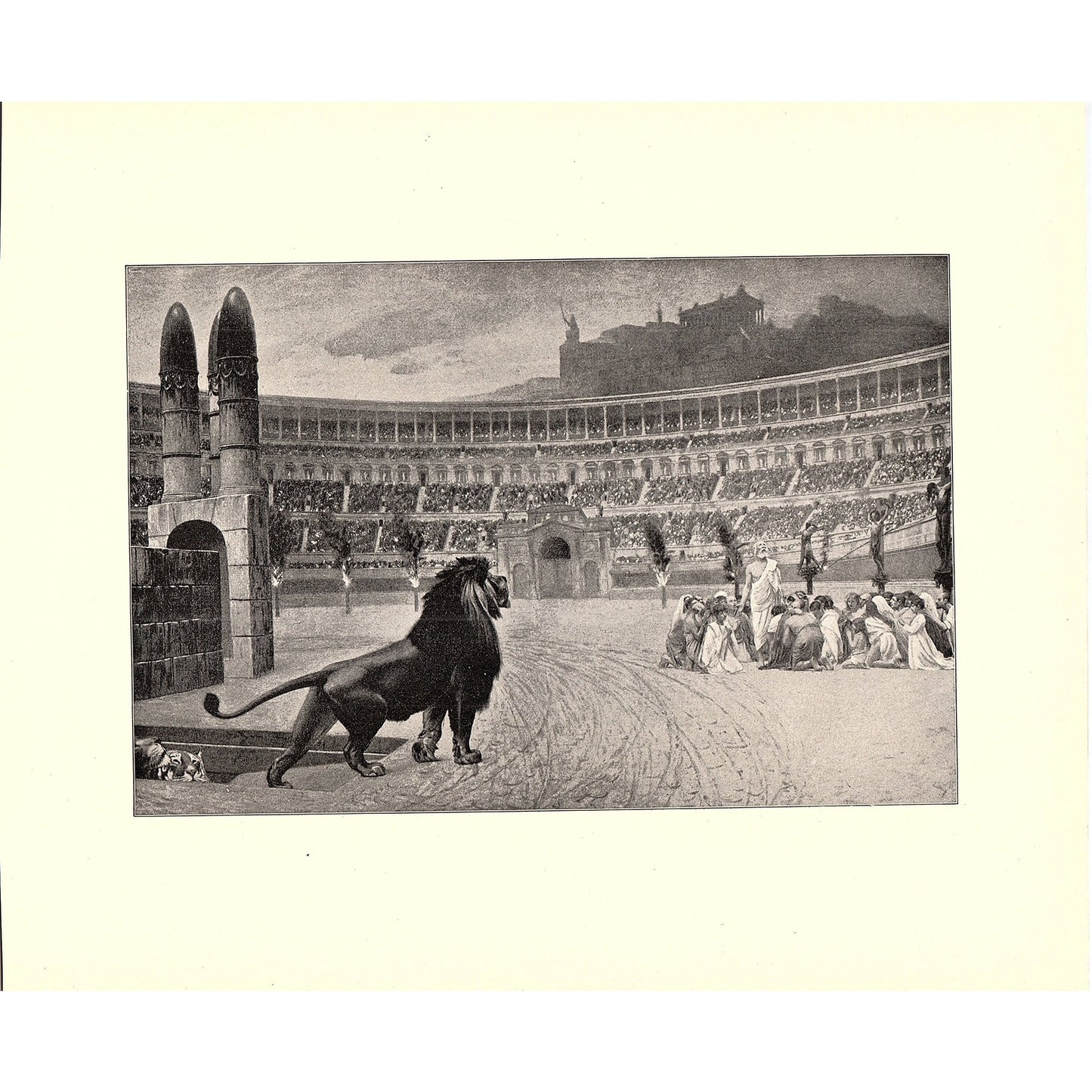 The Last Prayer - J.L. Gerome - 1898 Litho Art Print D19