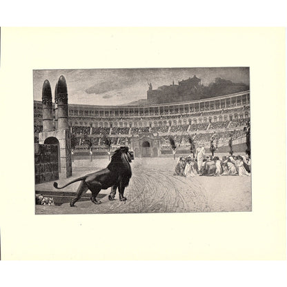 The Last Prayer - J.L. Gerome - 1898 Litho Art Print D19