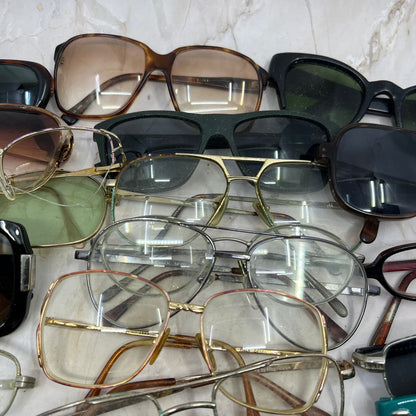 HUGE Lot of Vintage Eyeglasses Sunglasses Frames For Parts or Repair TE9